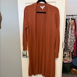 Time and Tru Rust Cardigan